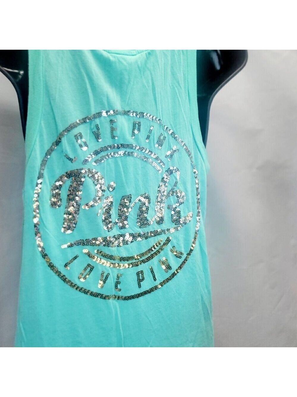 Victoria's Secret Aqua Muscle Tank Top Small